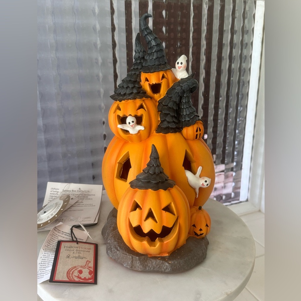 Halloween Haunted House Jack O Lantern House NWT